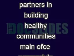 eastern access community health partners in building healthy communities main ofce  warrandyte