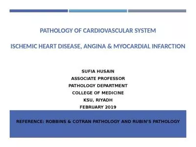 PATHOLOGY of Cardiovascular System