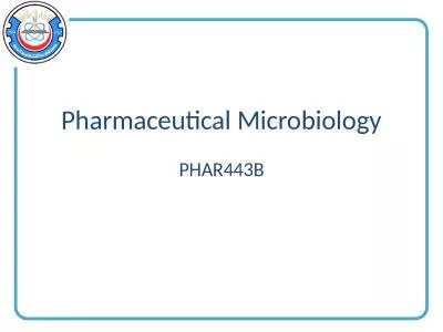 Pharmaceutical Microbiology