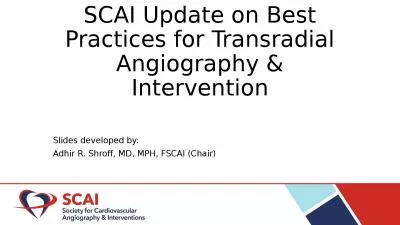 SCAI Update on Best Practices for