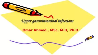 Upper gastrointestinal infections