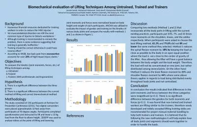 Biomechanical evaluation of Lifting Techniques Among Untrained, Trained and Trainers