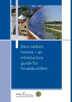 Zero carbon homes 