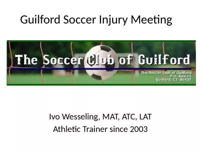 Guilford Soccer Injury Meeting