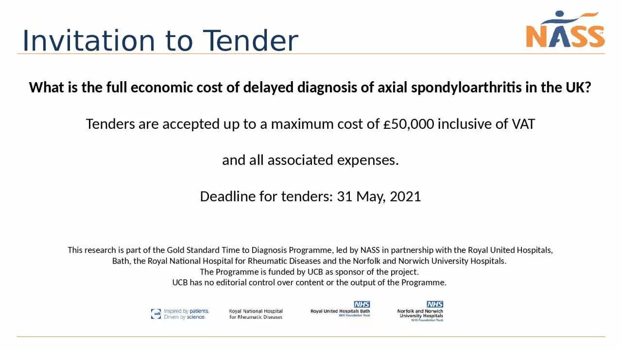 PPT-What is the full economic cost of delayed diagnosis of axial