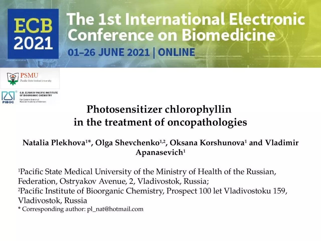 PPT-Photosensitizer chlorophyllin