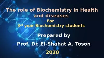 The role of Biochemistry in Health and diseases