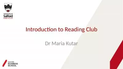 Introduction to Reading Club