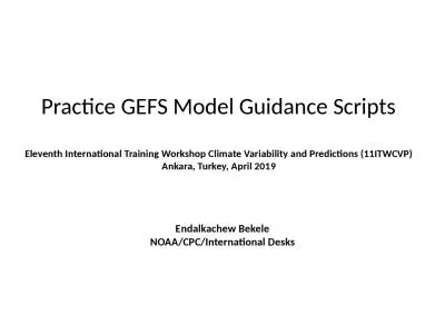 Practice GEFS Model Guidance Scripts