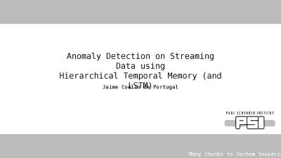 Anomaly Detection on Streaming Data using