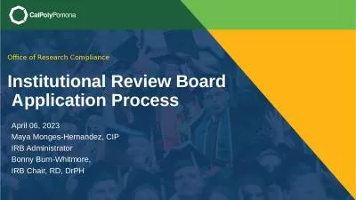 Institutional Review Board  Application Process