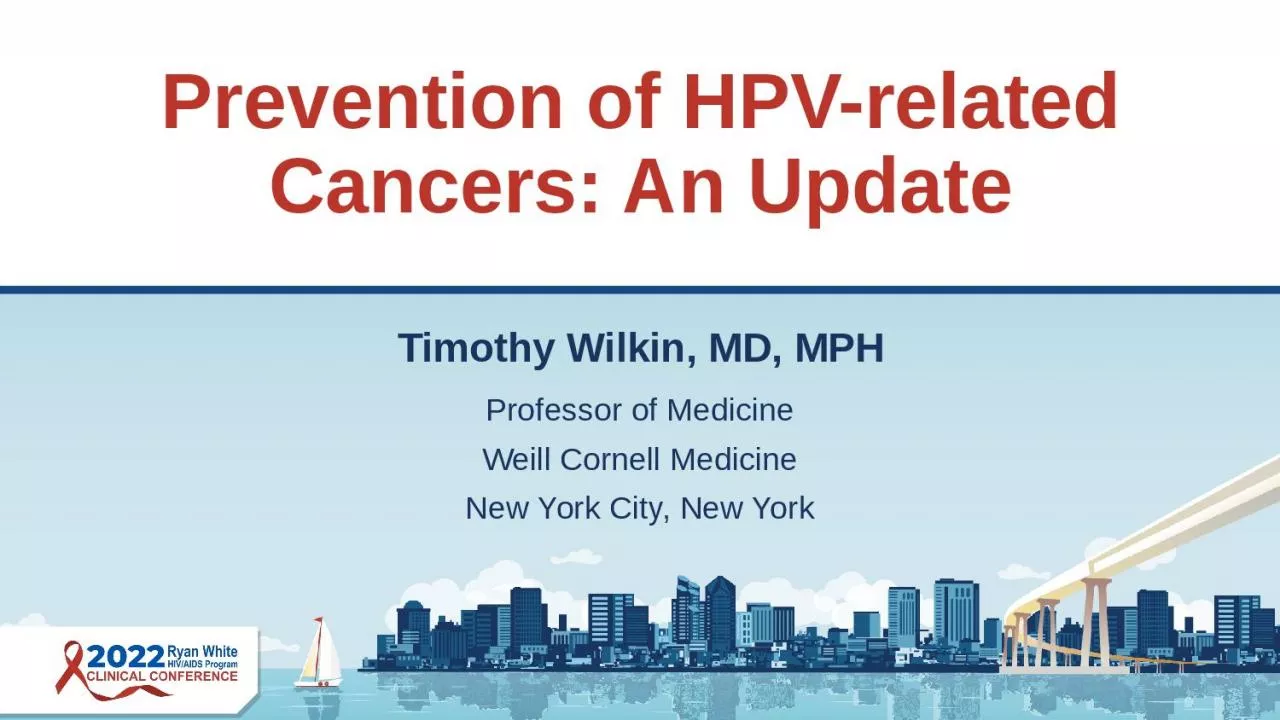 Prevention of HPV-related Cancers: An Update