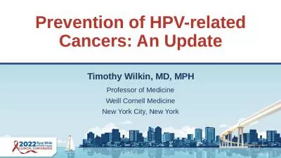 Prevention of HPV-related Cancers: An Update