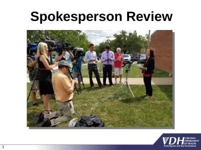 Spokesperson Review The purpose of media training is to help you feel more comfortable and be more