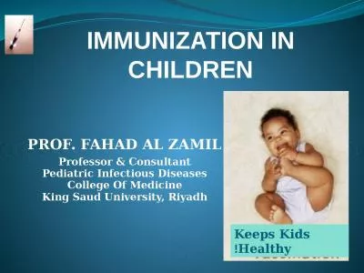 IMMUNIZATION IN CHILDREN