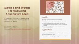 PPT-Benefits Texture similar to natural feeds such as