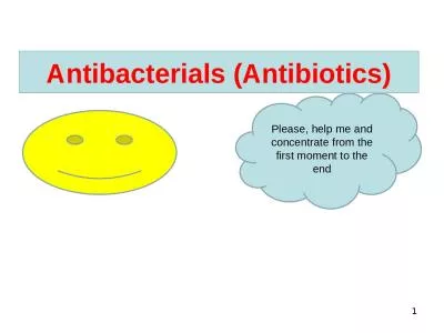 1 Antibacterials  (Antibiotics)