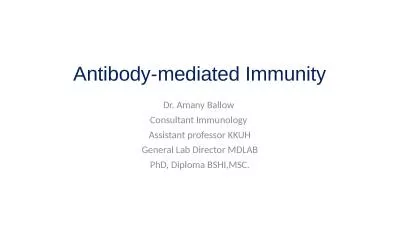 Antibody-mediated Immunity