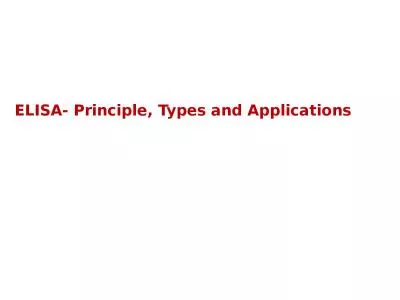 ELISA- Principle, Types and Applications