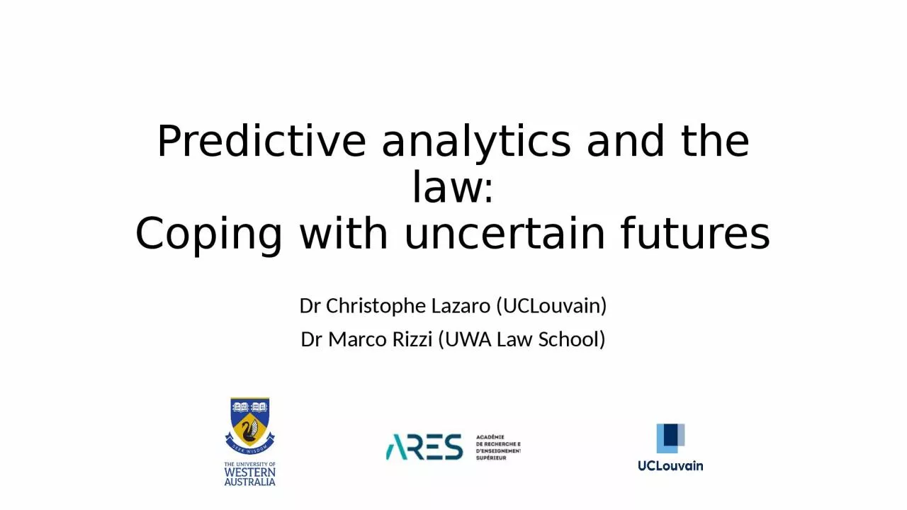 PPT-Predictive analytics and the law: