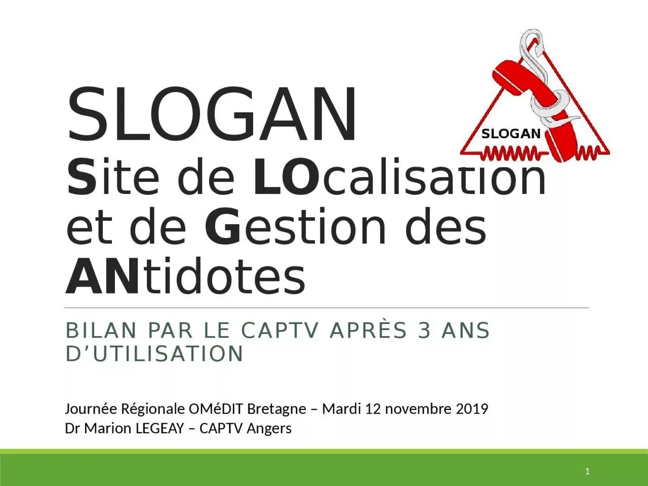 PPT-SLOGAN S ite de LO calisation