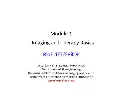 Imaging and Therapy Basics