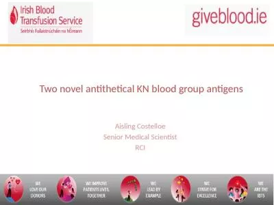 Two novel antithetical KN blood group antigens