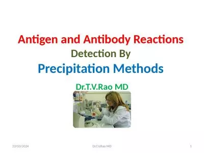 Antigen and Antibody Reactions