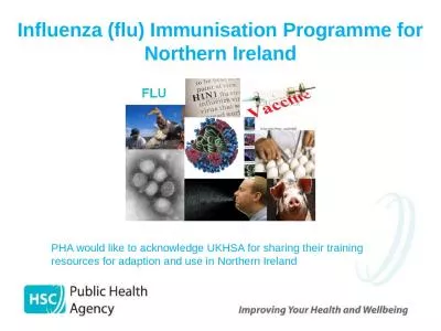 Influenza (flu) Immunisation Programme for