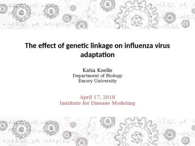 The effect of genetic linkage on influenza virus adaptation