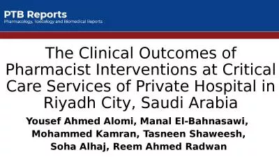 The Clinical Outcomes of Pharmacist Interventions at Critical Care Services of Private Hospital in