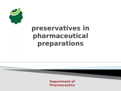 preservatives  in pharmaceutical preparations