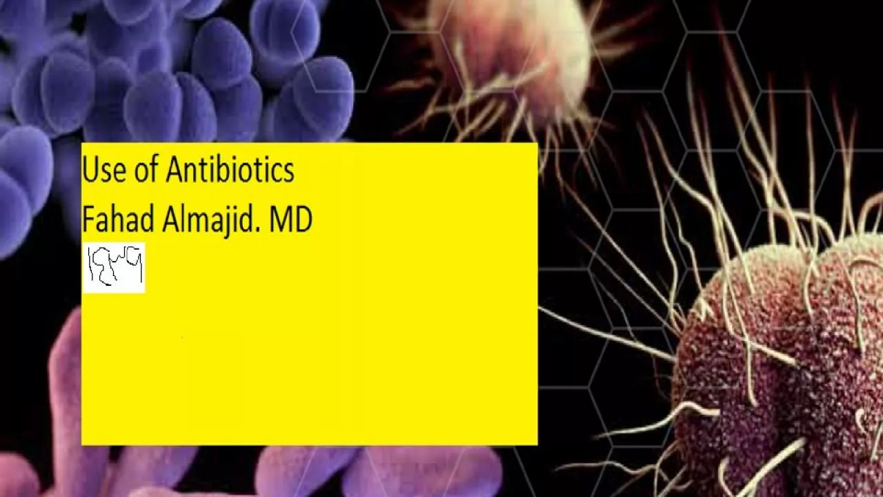 PPT-Introduction Antibiotic: Chemical produced by a microorganism that kills or inhibits the