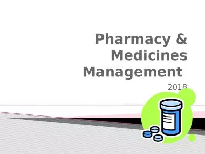 Pharmacy & Medicines Management