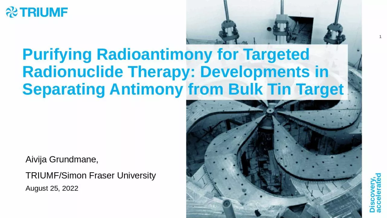Purifying Radioantimony for Targeted Radionuclide Therapy: Developments in Separating