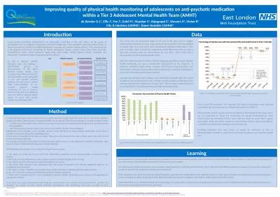 Improving  quality of physical health monitoring of adolescents on anti-psychotic medication