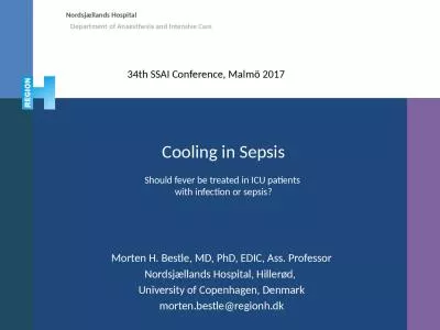 Cooling  in  Sepsis S hould