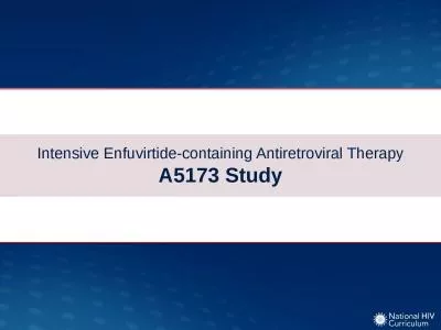 Intensive  Enfuvirtide -containing Antiretroviral Therapy