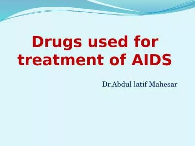 Drugs used for treatment of AIDS