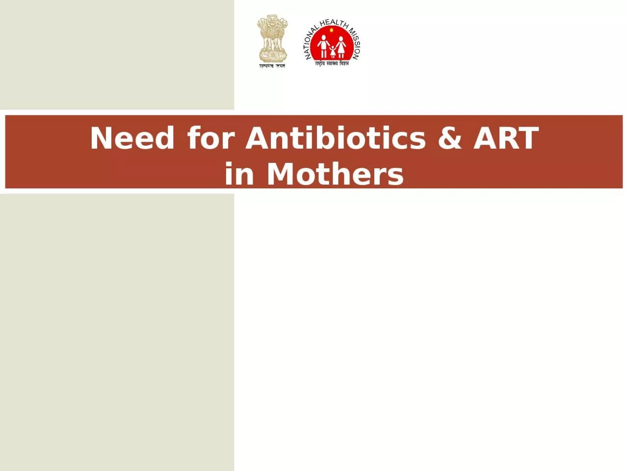 PPT-Need for Antibiotics &