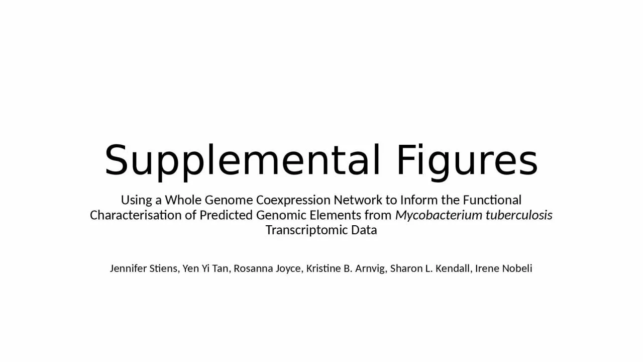 PPT-Supplemental Figures Using a Whole Genome