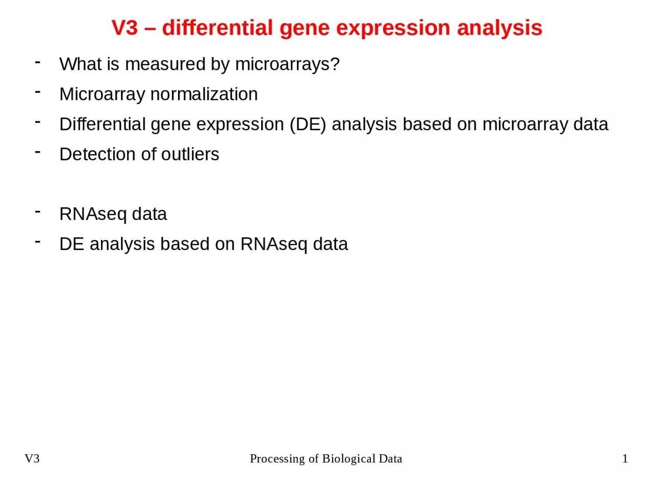 PPT-V3 – differential gene expression analysis