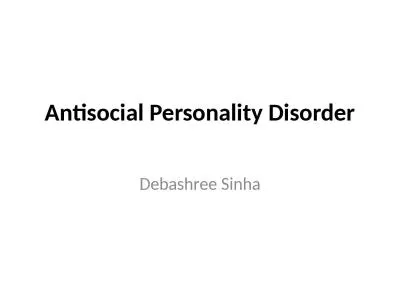 Antisocial  Personality