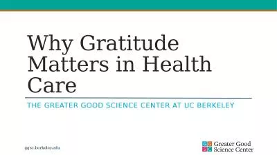 Why Gratitude  Matters in