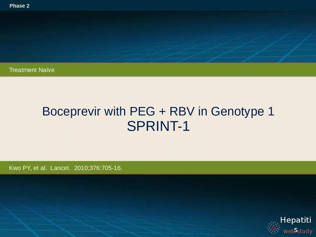 PPT-Boceprevir with PEG + RBV in Genotype 1