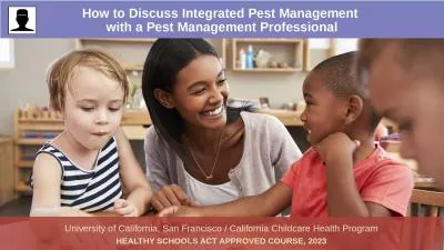 How to Discuss Integrated Pest Management