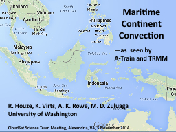 PPT-Maritime Continent Convection