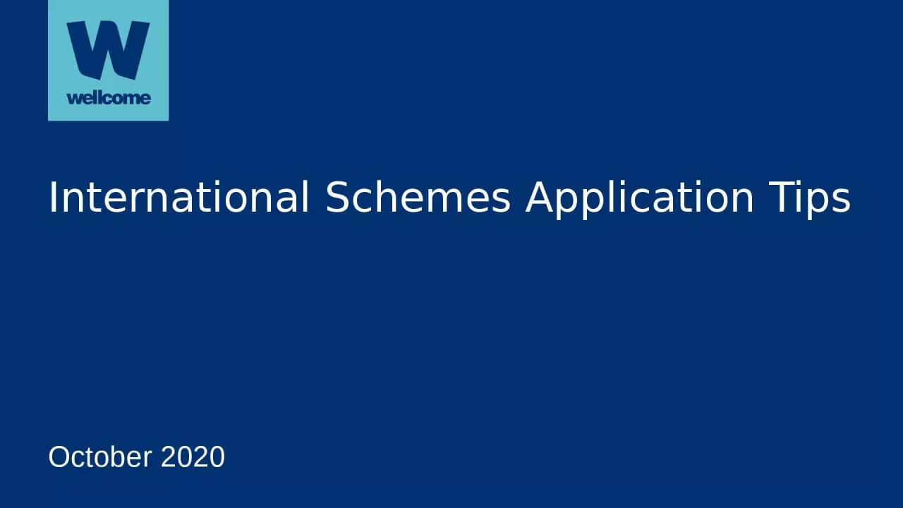 PPT-October 2020 International Schemes Application Tips