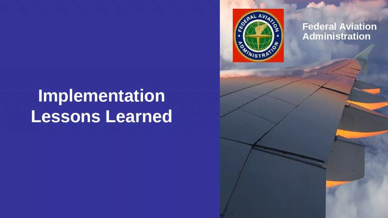 PPT-Implementation Lessons Learned