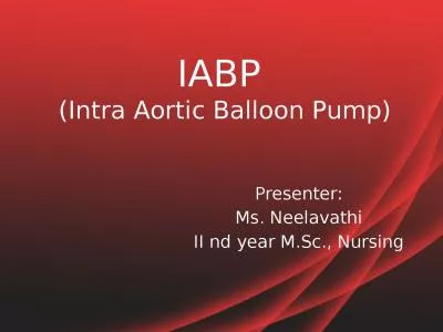 IABP  ( Intra   Aortic